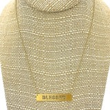 "Blessed" Bar Necklace - Style 3 - Available in 3 Colors