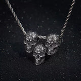 "Trinity" - The Triple Skull Necklace