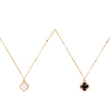 12mm Glass Bead Clover Necklace (16+3in)