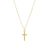 Cross Brush Finished Necklace (16+1+1in)