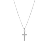 Cross Brush Finished Necklace (16+1+1in)