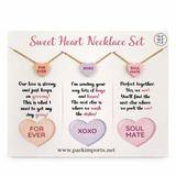 Valentine's Themed Sweehearts Necklace - 3 Colors