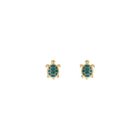 Turtle Epoxy Post Earrings (0.5x0.6in)
