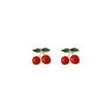 Cherry Post Stud Earrings (0.49x0.49in)