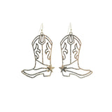 Cowboy Boots Dangle Earrings in 7 Colors, Boot (1.5x2.5in)