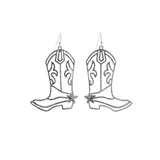 Cowboy Boots Dangle Earrings in 7 Colors, Boot (1.5x2.5in)