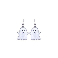 Cute Ghost Earrings (1x2in)