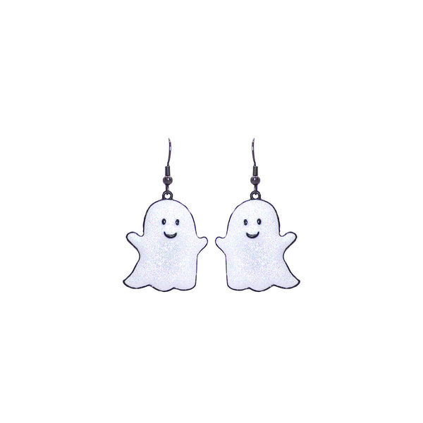 Cute Ghost Earrings (1x2in)