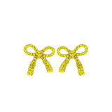 Bow Post Stud Earrings (0.8x0.9in)
