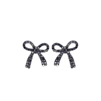 Bow Post Stud Earrings (0.8x0.9in)