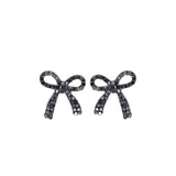 Bow Post Stud Earrings (0.8x0.9in)