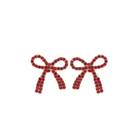 Bow Post Stud Earrings (0.8x0.9in)