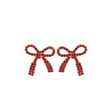 Bow Post Stud Earrings (0.8x0.9in)