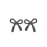 Bow Post Stud Earrings (0.8x0.9in)