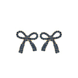 Bow Post Stud Earrings (0.8x0.9in)
