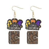 I Smell Children Witch's Door Dangle Earrings (1.12x1.88in)