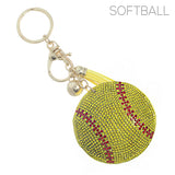 Softball Sports Keychain (2.5X2.5in)
