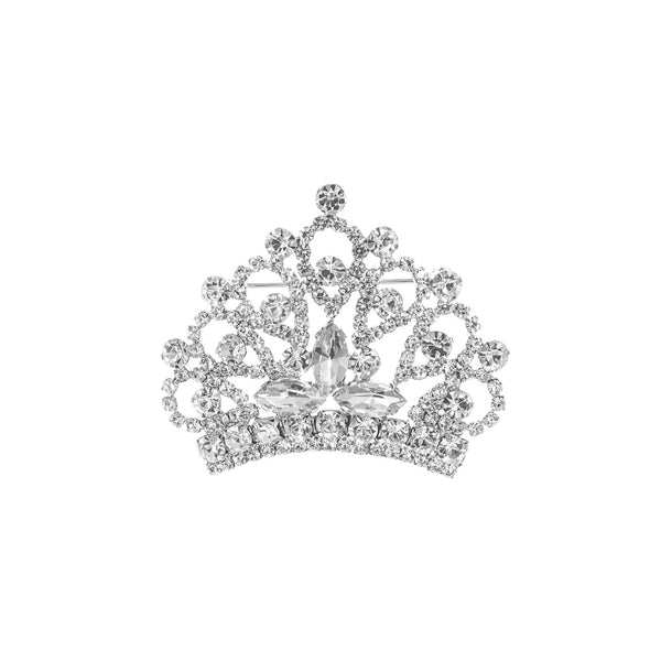 Crown Brooch, Pin - Style 03, Available in 2 Colors