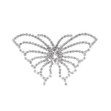Butterfly Rhinestone Crystal Brooch Pin (3.33x2.03in)