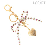 Ceramic Bead Bow Keychain - 2 Colors (3.5x4in)