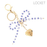 Ceramic Bead Bow Keychain - 2 Colors (3.5x4in)