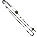 4mm Our Lady of Guadalupe Stainless Steel Rosary - 4 Colors (17in)