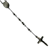 4mm Our Lady of Guadalupe Stainless Steel Rosary - 4 Colors (17in)
