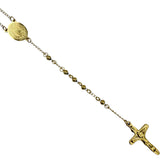 4mm Our Lady of Guadalupe Stainless Steel Rosary - 4 Colors (17in)