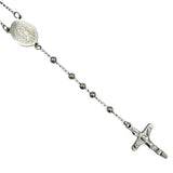 4mm Our Lady of Guadalupe Stainless Steel Rosary - 4 Colors (17in)