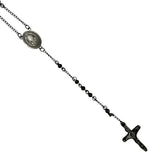 4mm San Benito Stainless Steel Rosary - 4 Colors (17in)