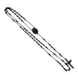 4mm San Benito Stainless Steel Rosary - 4 Colors (17in)