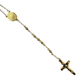 4mm San Benito Stainless Steel Rosary - 4 Colors (17in)