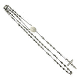 4mm San Benito Stainless Steel Rosary - 4 Colors (17in)