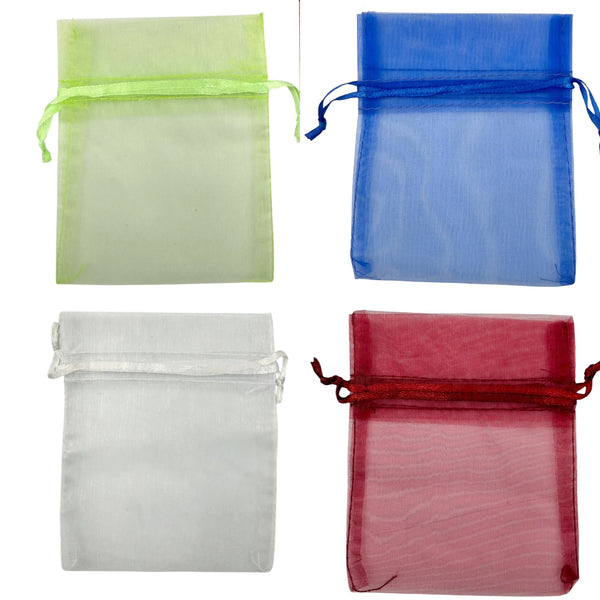 Medium Drawstring Organza Bags - 13 Colors (3.5x4.5in)
