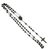 6mm Our Lady of Guadalupe Stainless Steel Rosary - 4 Colors (19in)