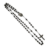6mm San Benito Stainless Steel Rosary - 4 Colors (19in)