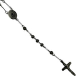 6mm San Benito Stainless Steel Rosary - 4 Colors (19in)