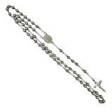 6mm San Benito Stainless Steel Rosary - 4 Colors (19in)
