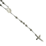6mm San Benito Stainless Steel Rosary - 4 Colors (19in)