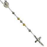6mm San Benito Stainless Steel Rosary - 4 Colors (19in)
