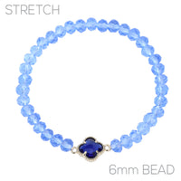 Clover 6mm Glass Bead Stretch Bracelet (84479)