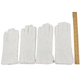 White Cotton Gloves Men's Formal Tuxedo Uniform - 4 Sizes