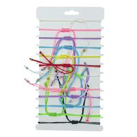 Bulk 12 PCS Drawstring Guadalupe Charm Bracelets (IBR-1934BT)