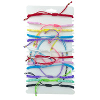 Bulk 12 PCS Drawstring San Benito, Saint Benedict Charm Bracelets (IBR-2808)