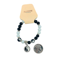 $1.00 Yin Yang Charm Bracelet (IBR-2466)