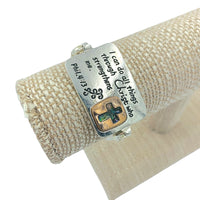 Philippians 14:13 Religious Magnetic Clasp Bracelet (11-5068ASABL)