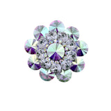 Large Crystal Flower Pin (P1324-SAB)(2.5in)