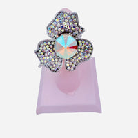 Crystal Flower Stretch Ring (R1330)