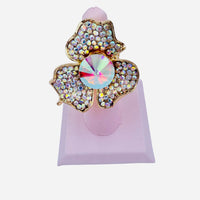 Crystal Flower Stretch Ring (R1330)