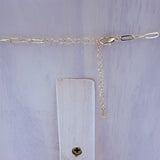 Western Themed Paperclip Chain Necklace in Silver or Gold (18+3in)